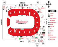 Budweiser Gardens Parking Lots