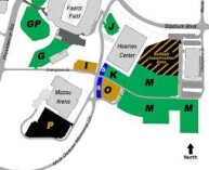 Mizzou Arena Parking Lots